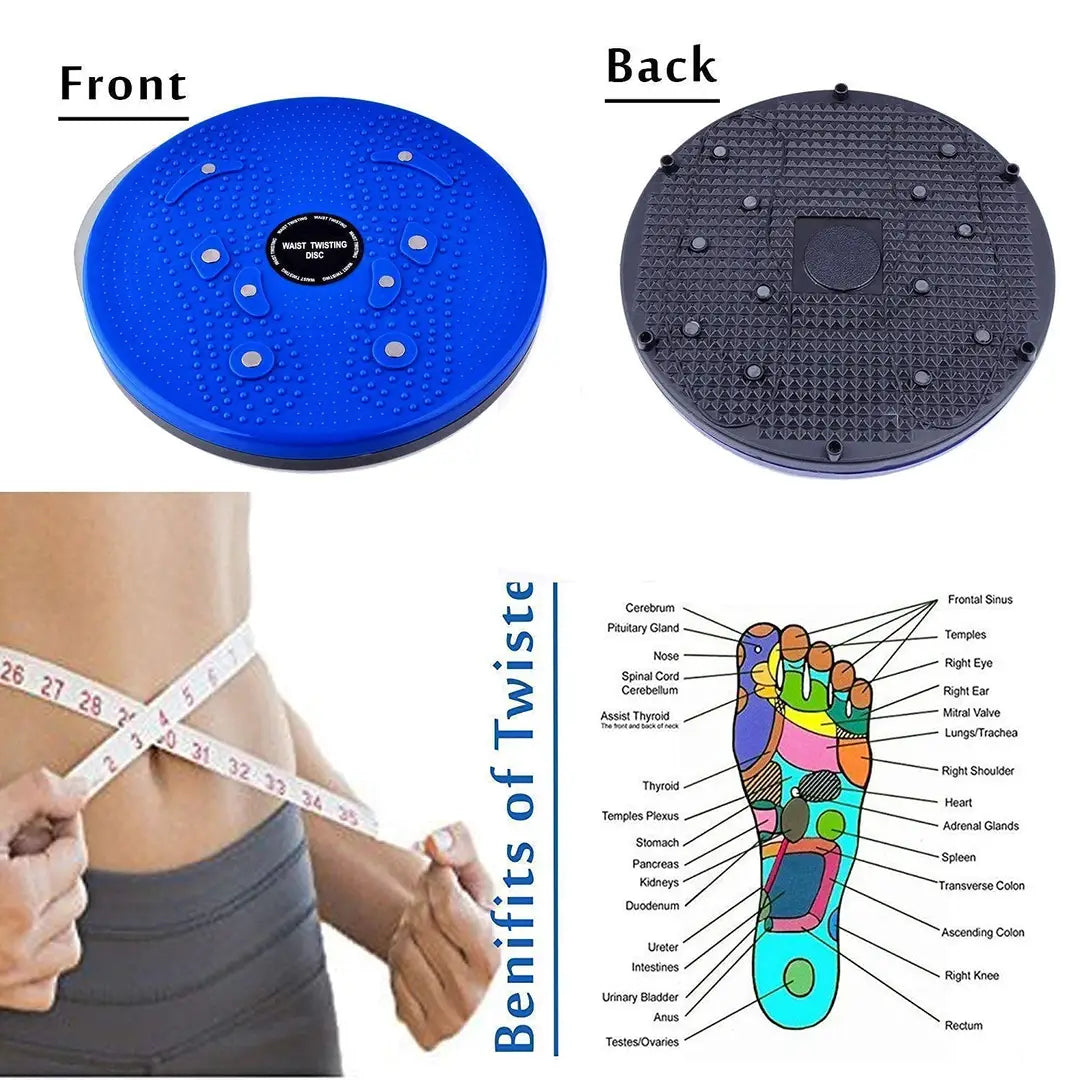 Fitness Tummy Twister, Abdominal Abs Exerciser Body Toner-Fat Buster Oblique Workout Perfect Waist Trimmer Home Gym Equipment For Men And Women(Multicolor)